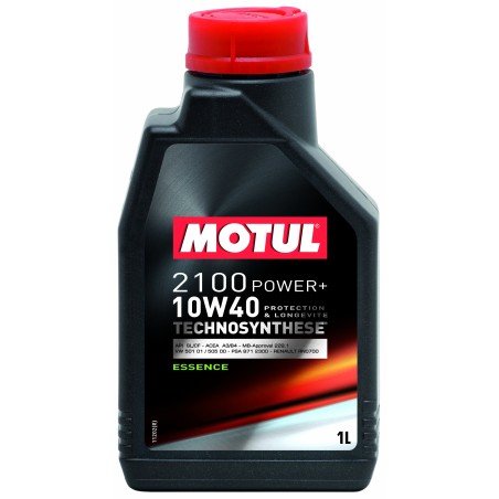 Photographie d'un bidon de Huile Moteur Motul 2100 POWER+ ESSENCE 10W40