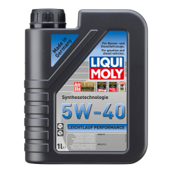 Photographie d'un bidon de LEICHTLAUF PERFORMANCE 5W-40 | Huile moteur voiture Liqui Moly