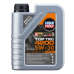 Photographie d'un bidon de TOP TEC 4200 5W-30 NEW GENERATION | Huile moteur voiture Liqui Moly