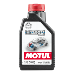 Photographie d'un bidon de Huile Moteur Motul HYBRID 0W16