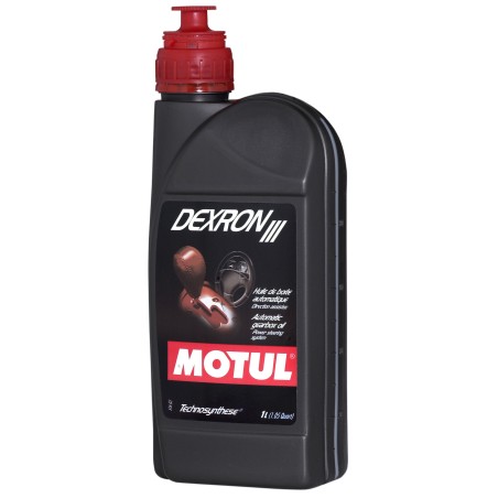 Photographie du produit d'entretien Huile de Boîte Motul DEXRON III TECHNOSYNTHESE 1L Photographie du produit d'entretien Huile de Boîte Motul DEXRON III TECHNOSYNTHESE 1L