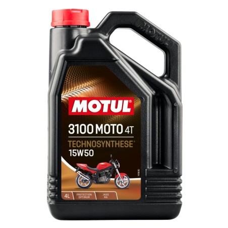 Huile Moteur Moto Motul 3100 4T Technosynthese 15W50 4L