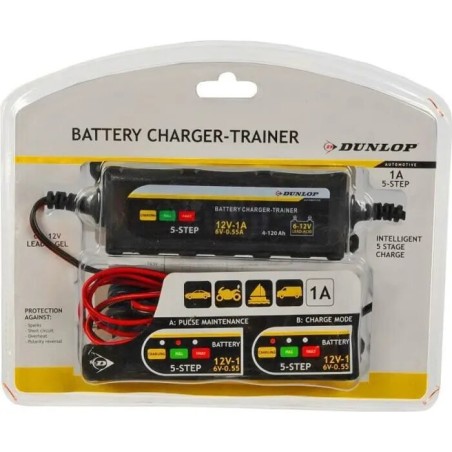 Chargeur de batterie 6/12v 1A Dunlop