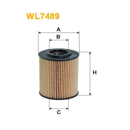 Filtre à huile WIX WL7489 pour voiture
