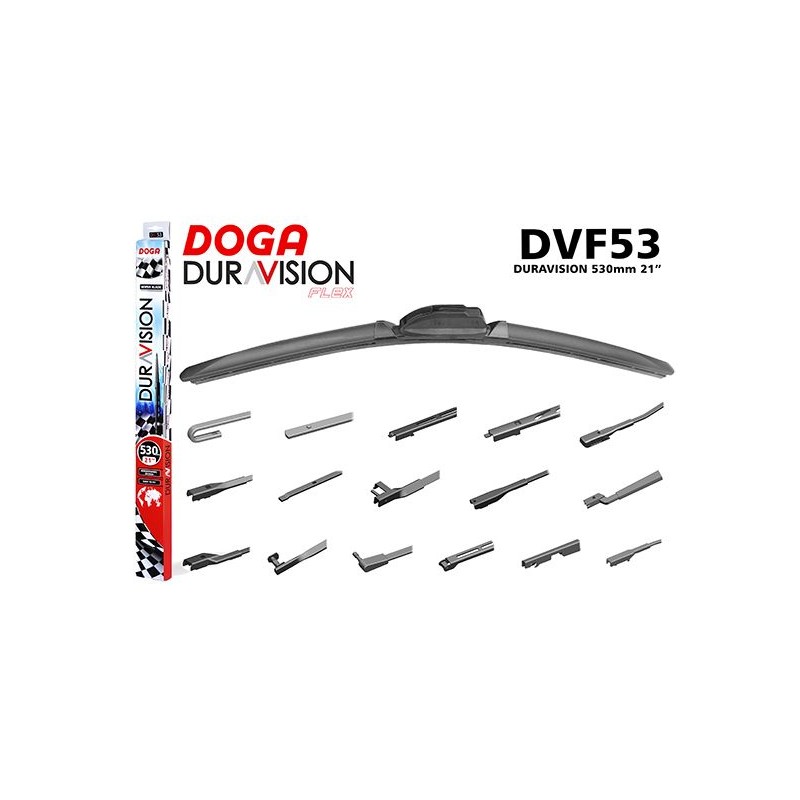 Balai D'essuie-glace DOGA PARTS DV60 - Longueur 600mm (60cm) - Compatible Ford Ka, Nissan X-Trail, Kia Sportage, Volvo XC90...