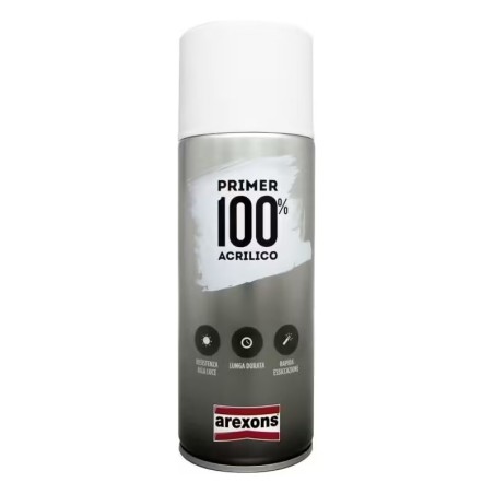 Apprêt peinture AREXONS primer 100% acrylique anti-rouille gris - 400mL