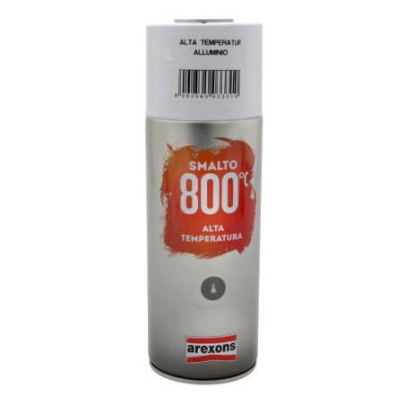 Bombe de peinture AREXONS haute température Aluminium 800°C - 400ml