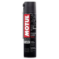 Photographie d'une huile de moteur Lubrifiant Motul MC CARE C2 CHAIN LUBES ROAD 400mL