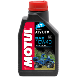 Photographie d'un bidon de Huile Moteur Motul ATV-UTV 4T 10W40