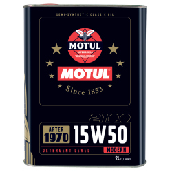 Photographie d'un bidon de Huile Moteur Motul 2100 15W50 2L