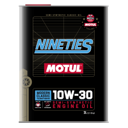 Photographie d'un bidon de Huile Moteur Motul CLASSIC NINETIES 10W30 2L