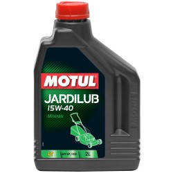 Photographie d'une huile de moteur Huile Moteur Motul JARDILUB 4T 15W40 2L