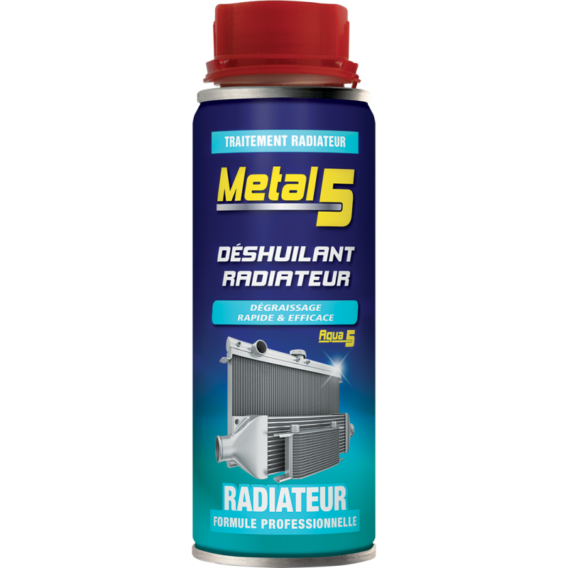 Photographie du produit d'entretien Métal 5 Déshuilant Radiateur Aqua 5 250mL