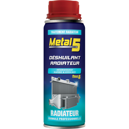 Photographie du produit d'entretien Métal 5 Déshuilant Radiateur Aqua 5 250mL