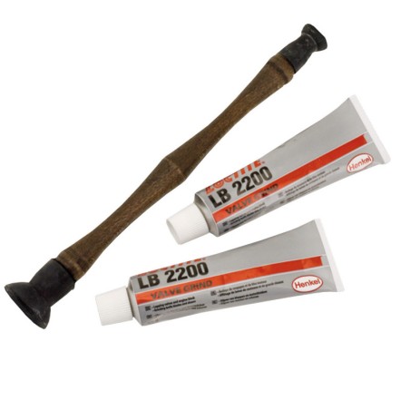 Photographie du produit d'entretien Kit de 2 tubes de Pâte à Roder LOCTITE LB 2200 - 85g + Valve