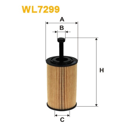 Photographie du produit d'entretien Filtre à Huile WIX WL7299 pour voiture