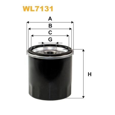 Photographie du produit d'entretien Filtre a Huile WIX WL7131 pour voiture