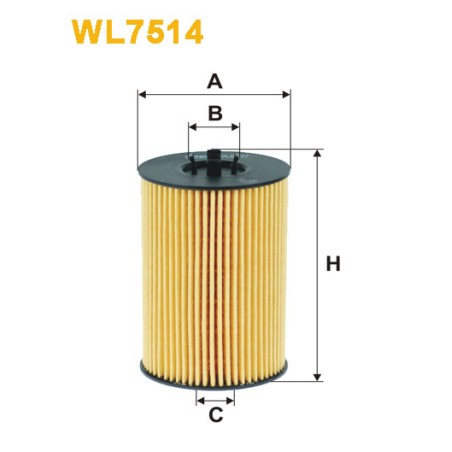 Photographie du produit d'entretien Filtre a Huile WIX WL7514 pour voiture