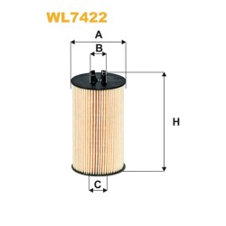 Photographie du produit d'entretien Filtre a Huile WIX WL7422 pour voiture