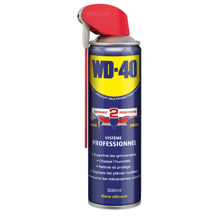 Photographie du produit d'entretien Aérosol Multifonctions WD40 500mL Photographie du produit d'entretien Aérosol Multifonctions WD40 500mL