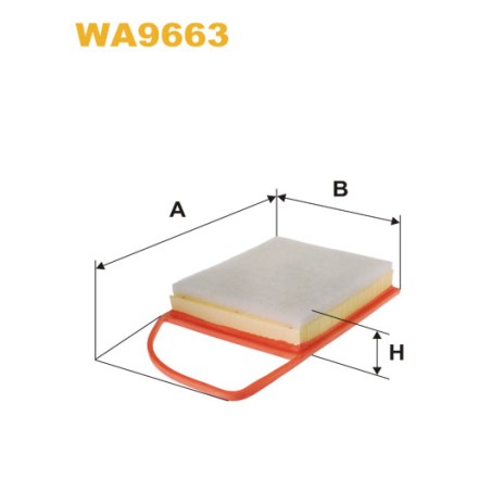 Photographie du produit d'entretien Filtre à Air WIX WA9663 pour voiture Photographie du produit d'entretien Filtre à Air WIX WA9663 pour voiture