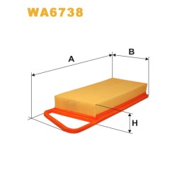 Photographie du produit d'entretien Filtre à Air WIX WA6738 pour voiture