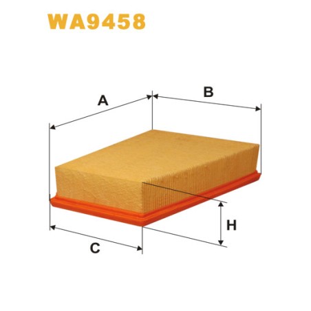 Photographie du produit d'entretien Filtre à Air WIX WA9458 pour voiture