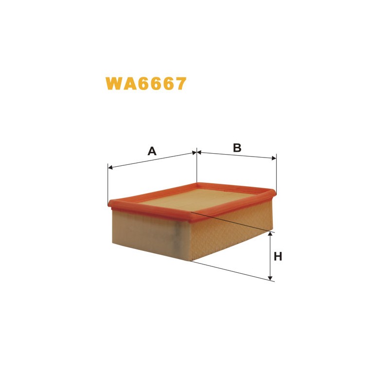 Photographie du produit d'entretien Filtre à Air WIX WA6667 pour voiture