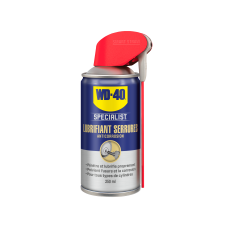 Photographie du produit d'entretien Lubrifiant Serrures Specialist WD40 250mL