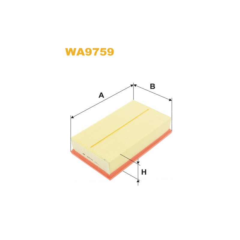 Photographie du produit d'entretien Filtre à Air WIX WA9759 pour voiture