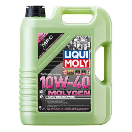 Photographie d'un bidon de Huile moteur Liqui Moly Molygen New Generation 10W-40