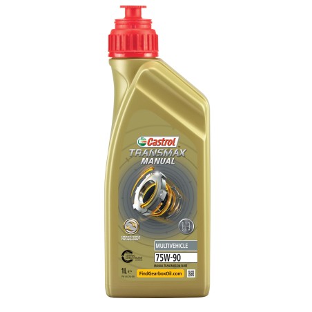 Photographie d'une huile de moteur Huile de Boîte Castrol Transmax Manual MV 75W90 1L