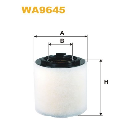 Photographie du produit d'entretien Filtre à Air WIX WA9645 pour voiture Photographie du produit d'entretien Filtre à Air WIX WA9645 pour voiture