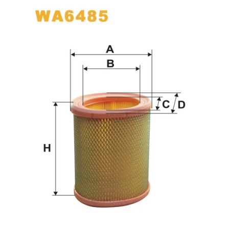 Photographie du produit d'entretien Filtre à Air WIX WA6485 pour voiture