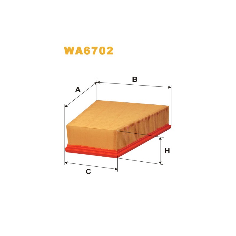 Photographie du produit d'entretien Filtre à Air WIX WA6702 pour voiture