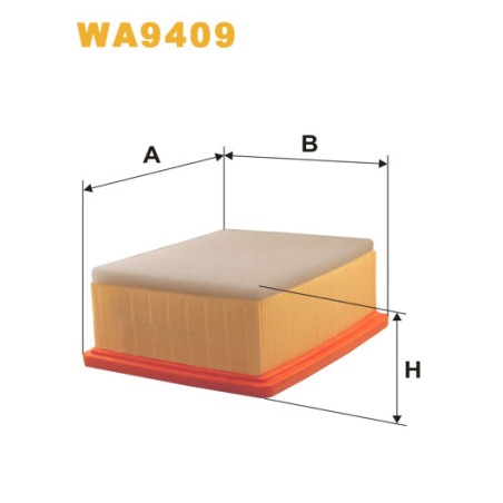 Photographie du produit d'entretien Filtre à Air WIX WA9409 pour voiture Photographie du produit d'entretien Filtre à Air WIX WA9409 pour voiture