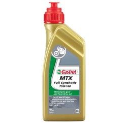 Photographie d'une huile de moteur Huile de Boîte Moto Castrol MTX Full Synthetic 75W140 1L