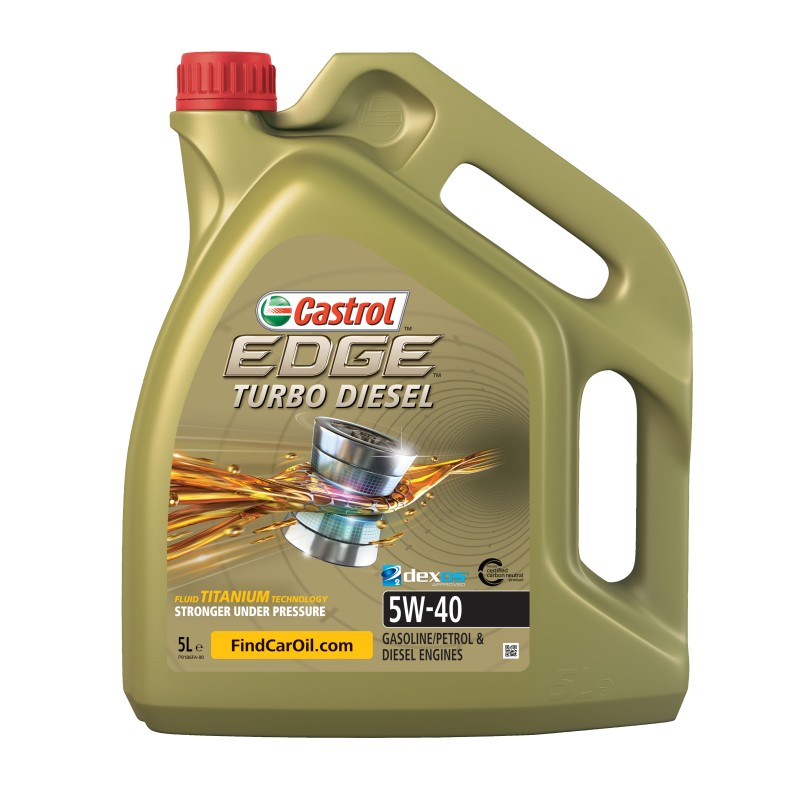 Photographie d'un bidon de Huile Moteur Castrol Edge TD 5W40