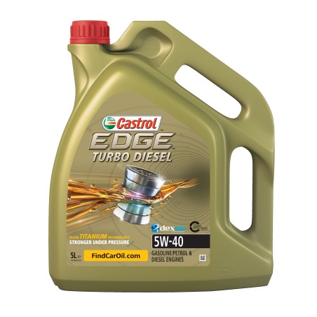 Photographie d'un bidon de Huile Moteur Castrol Edge TD 5W40