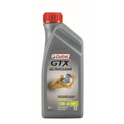 Photographie d'un bidon de Huile Moteur Castrol GTX ULTRACLEAN 10W40 A3/B4