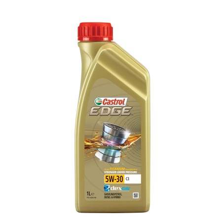 Photographie d'un bidon de Huile Moteur Castrol EDGE 5W30 C3