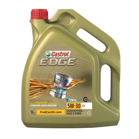 Photographie d'un bidon de Huile Moteur Castrol EDGE 5W30 C3