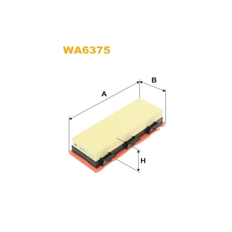 Photographie du produit d'entretien Filtre à Air WIX WA6375 pour voiture