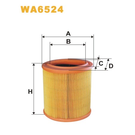 Photographie du produit d'entretien Filtre à Air WIX WA6524 pour voiture