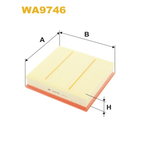 Photographie du produit d'entretien Filtre à Air WIX WA9746 pour voiture Photographie du produit d'entretien Filtre à Air WIX WA9746 pour voiture