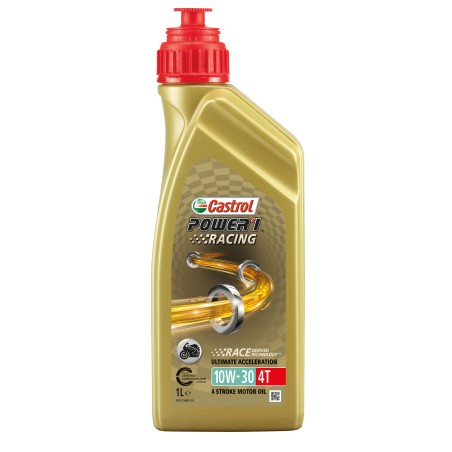 Photographie d'une huile de moteur Huile Moteur Moto Castrol Power 1 Racing 4T 10W30 1L