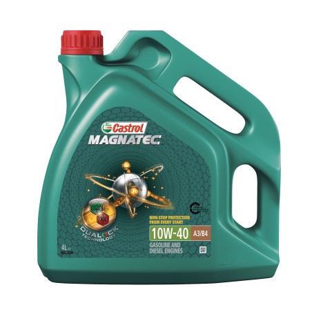 Photographie d'un bidon de Huile Moteur Castrol Magnatec 10W40 A3/B4 4L