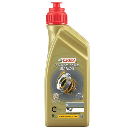 Photographie d'une huile de moteur Huile de Boîte Castrol Transmax Manual FE 75W 1L Photographie d'une huile de moteur Huile de Boîte Castrol Transmax Manual FE 75W 1L