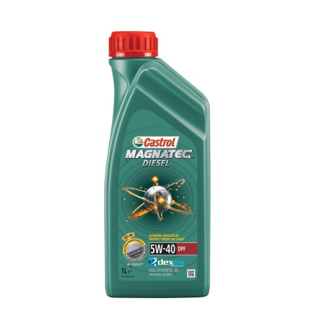 Photographie d'un bidon de Huile Moteur Castrol Magnatec Diesel 5W40 DPF 1L