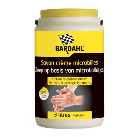 Photographie du produit d'entretien Savon Crème Microbilles Parfumé avec pompe intégrée Bardahl 3L